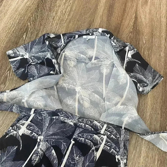 Womens Lucy Paris Black Floral Print Romper - S - Picture 3 of 6